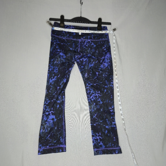 Lululemon Wunder Under CRop II Floral Iris Size 6 - Picture 4 of 8